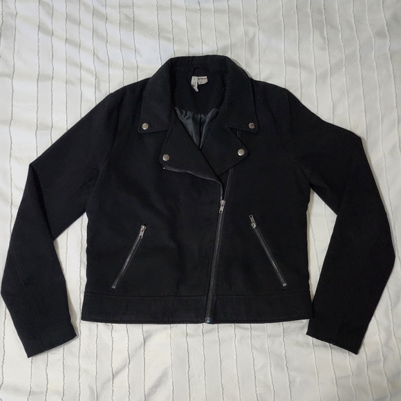 H&M Black Moto Biker Jacket - Picture 1 of 4